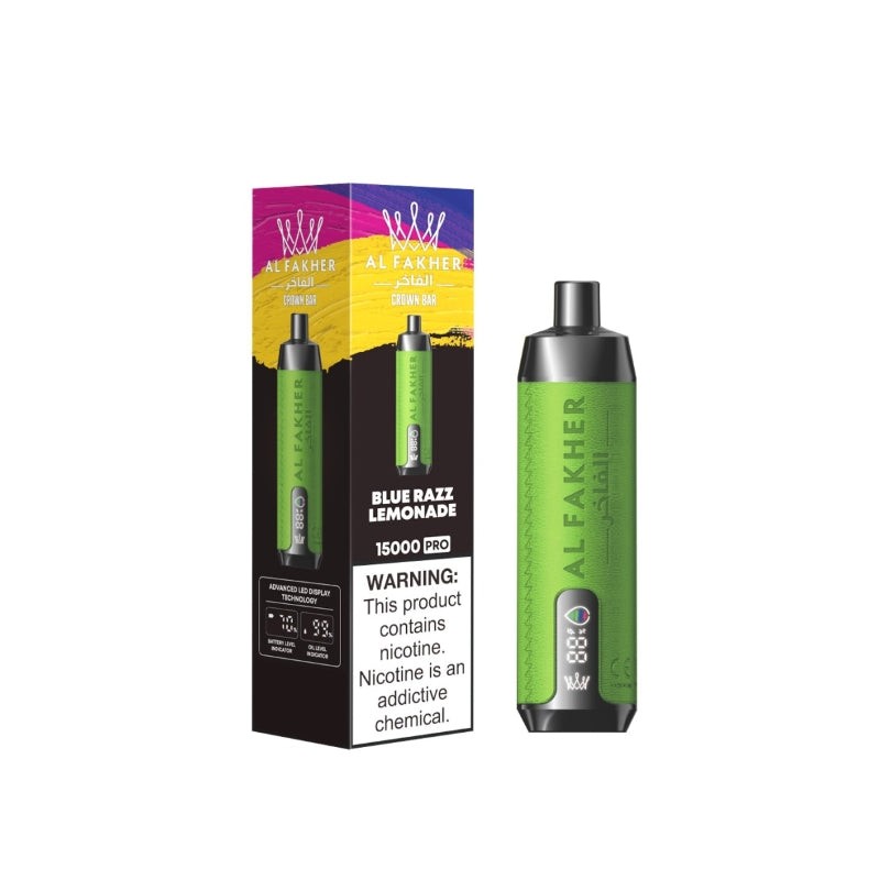 blue razz lemonade al fakher crown bar 15k pro