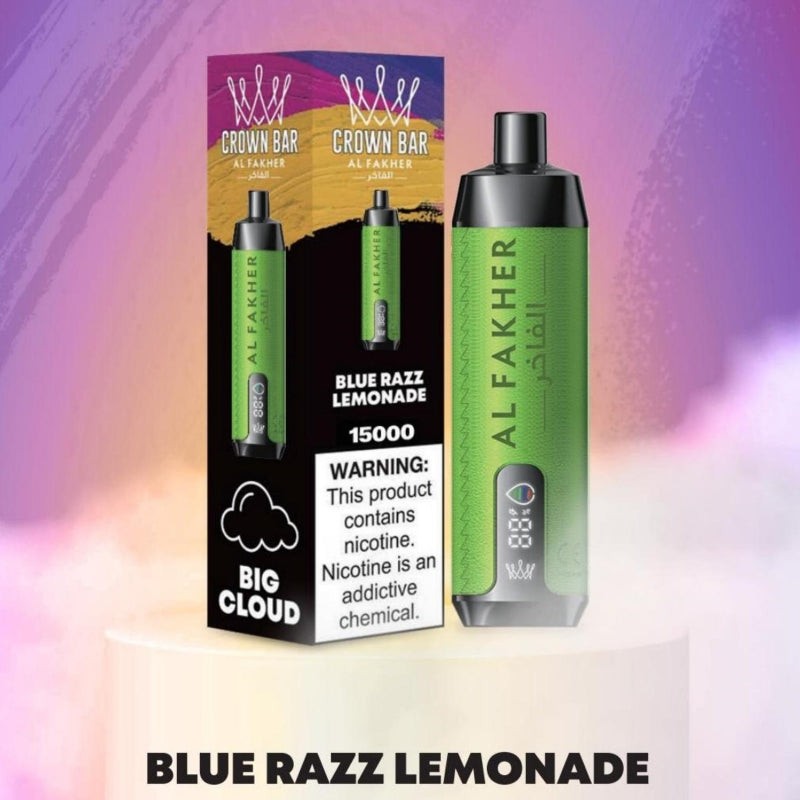 blue razz lemonade al fakher crown bar 15k pro