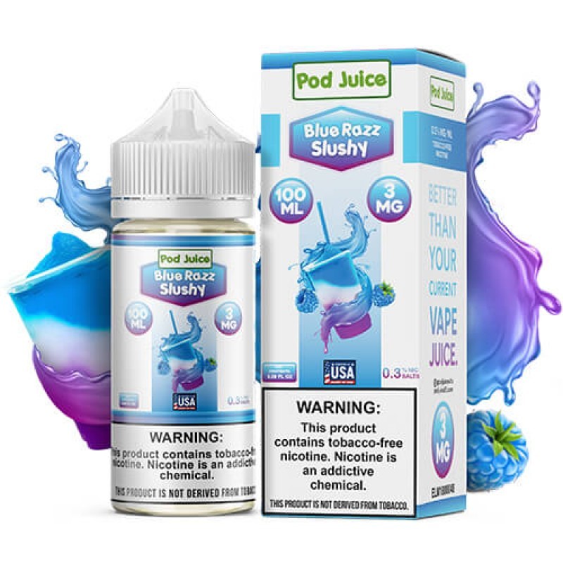 blue razz slushy pod juice e-juice