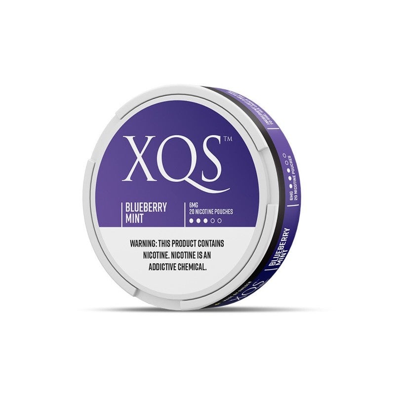 blueberry mint xqs slim format nicotine salt pouches