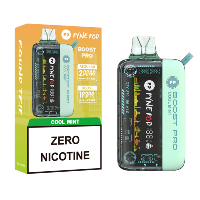 cool mint pyne pod boost pro 20000 zero nicotine