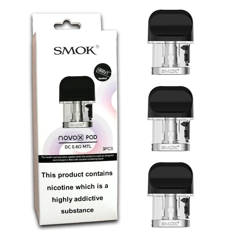dc dt 0.8 ohm smok novo x pod cartridge
