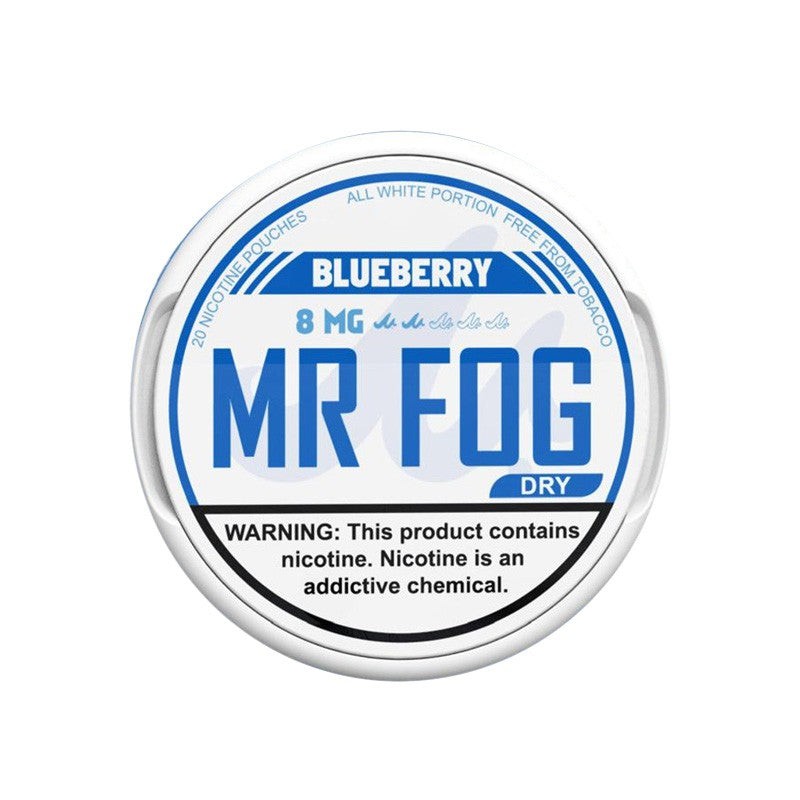 dry blueberry mr fog nicotine pouches