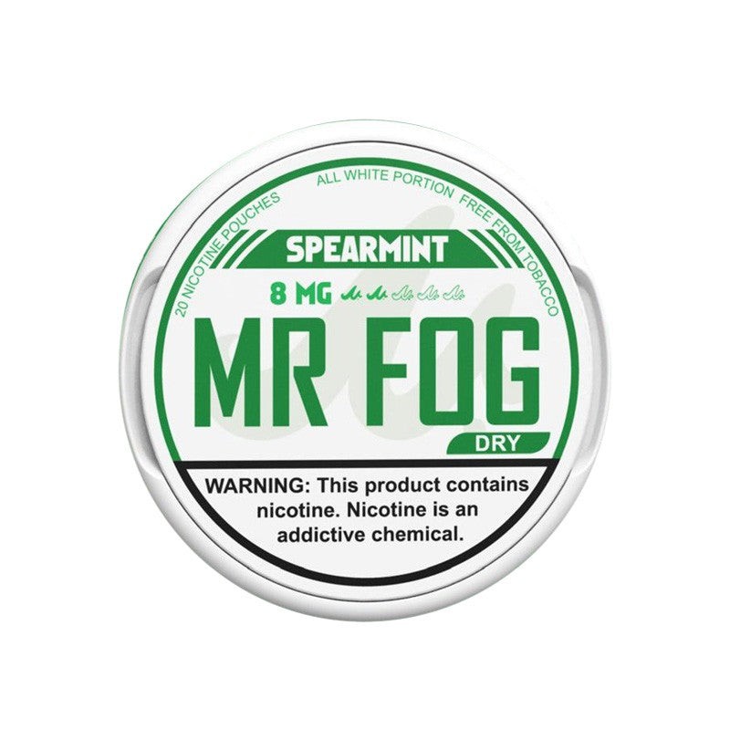 dry spearmint mr fog nicotine pouches