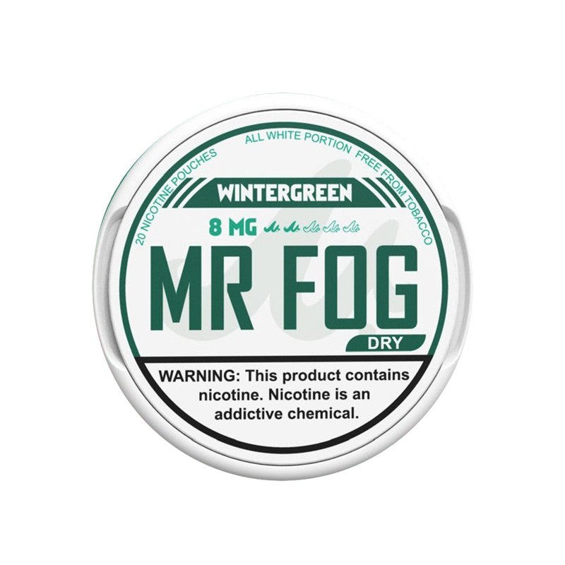 dry wintergreen mr fog nicotine pouches