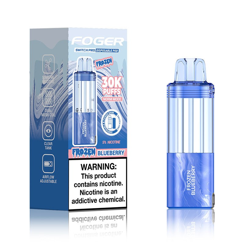 foger switch pro 30k pod frozen blueberry