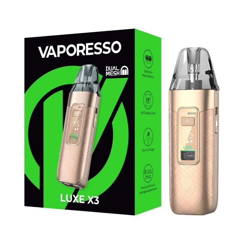 gold silk vaporesso luxe x3