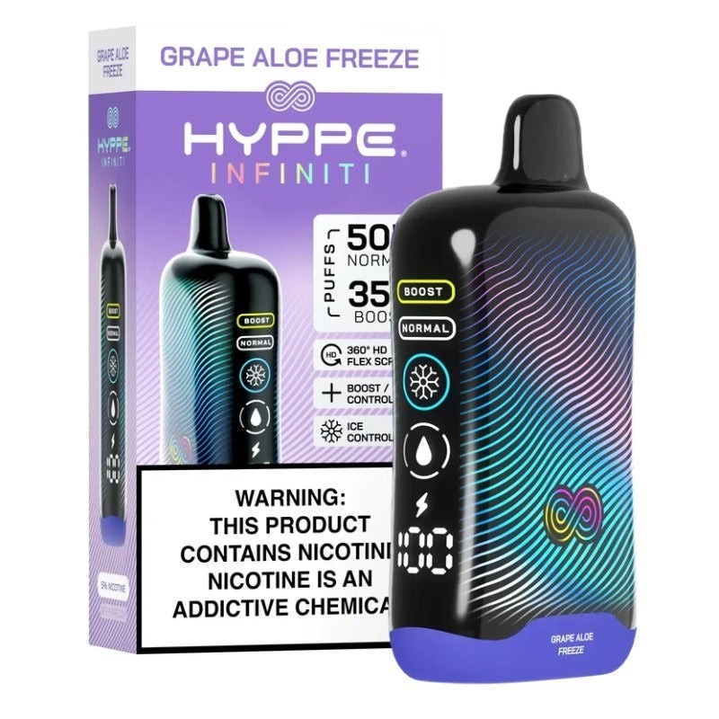 grape aloe freeze hyppe infiniti 50k vape
