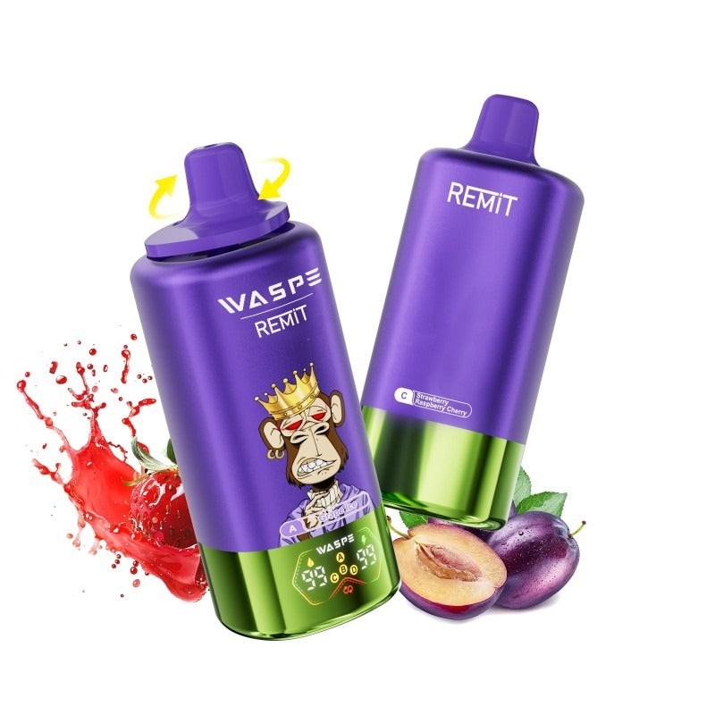 grape ice strawberry kiwi strawberry raspberry cherry waspe & remit 4in1 100k