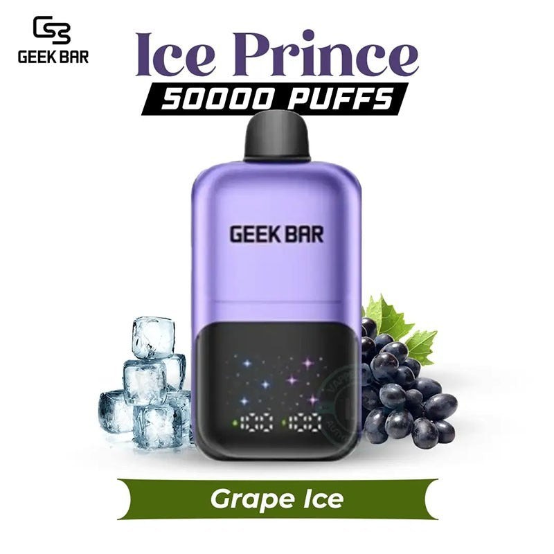 grape lce geek bar ice prince 50k
