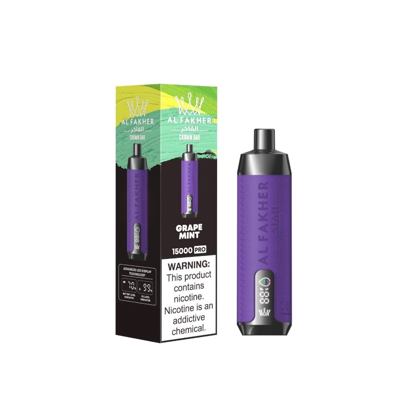 grape mint al fakher crown bar 15k pro