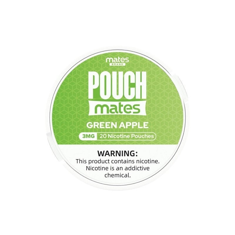 green apple mates brand pouchmate nicotine pouches 3mg