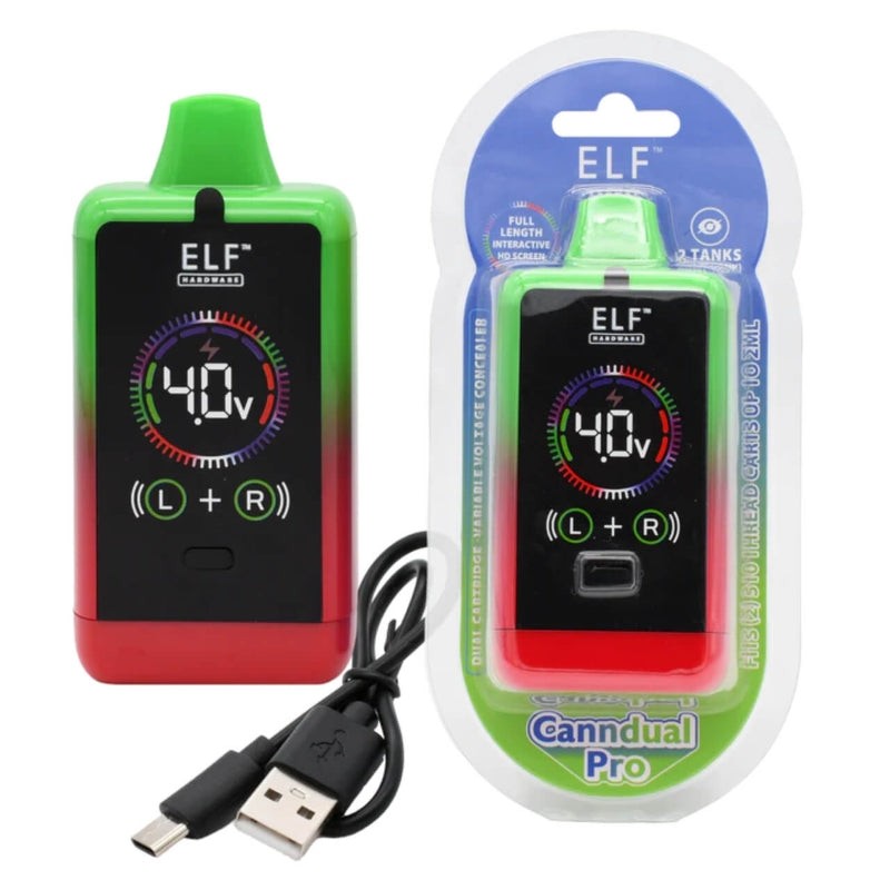 green red elf canndual pro 510 thread battery