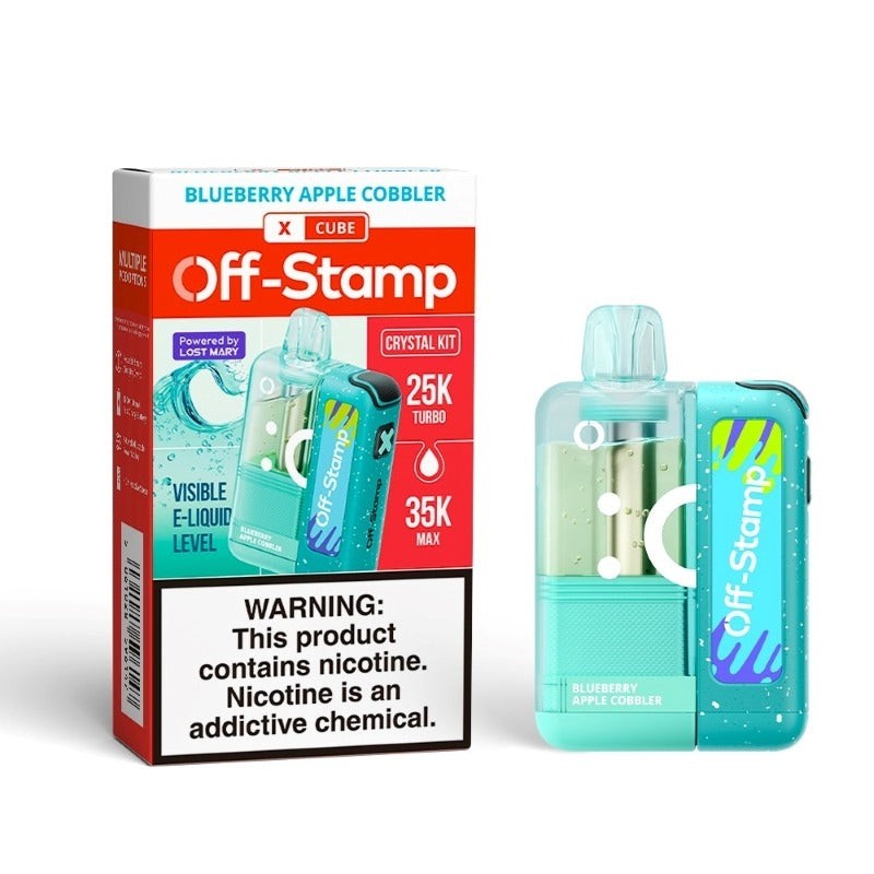 off-stamp x cube crystal cube 35k blueberry apple cobbler