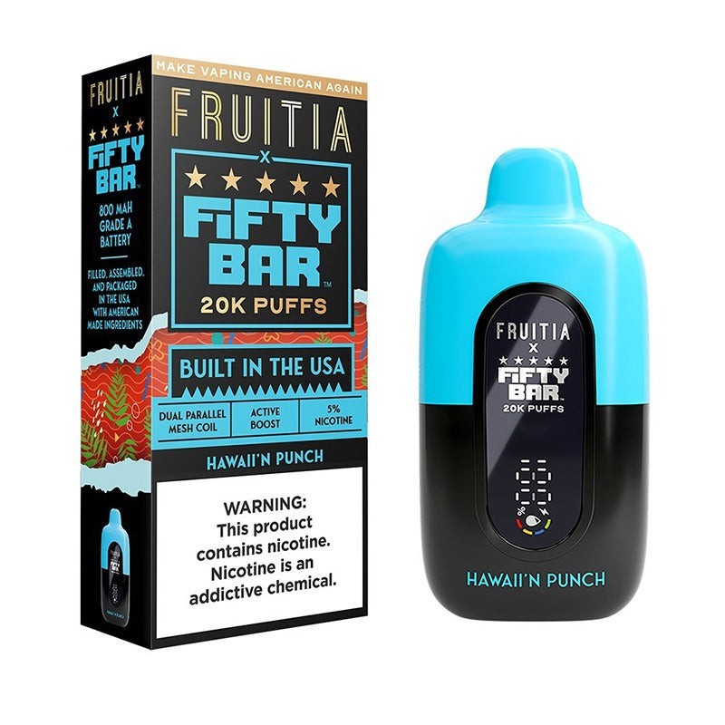 fruitia x fifty bar 20k hawaiin punch