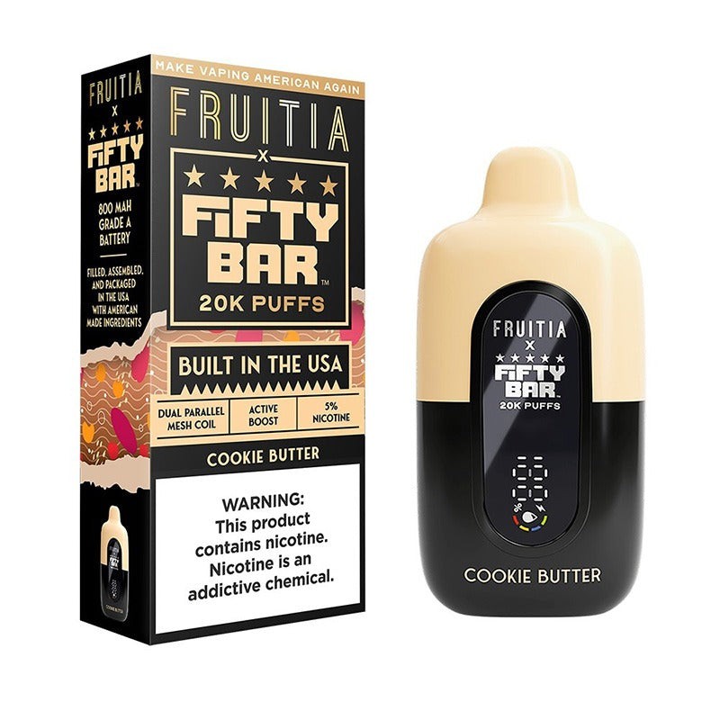 fruitia x fifty bar 20k cookie butter