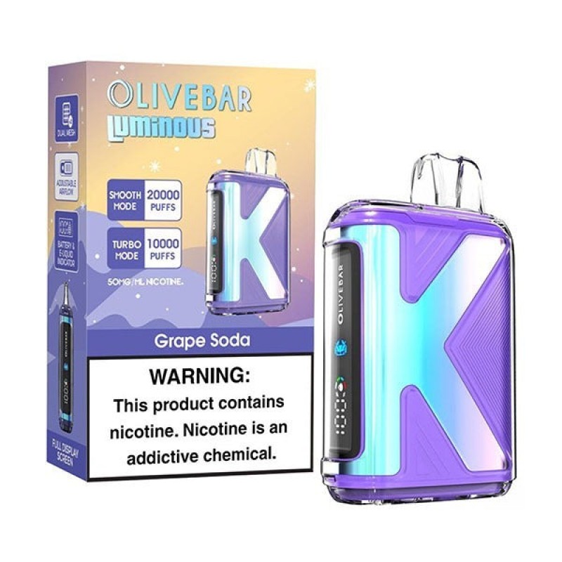 olive bar luminous 20k grape soda