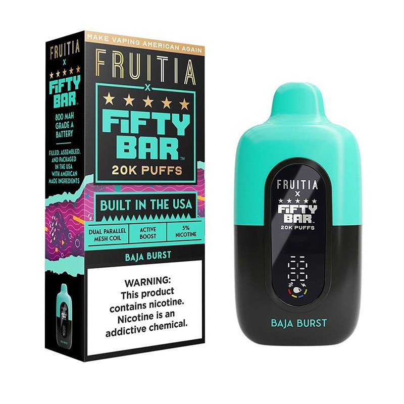 fruitia x fifty bar 20k baja burst