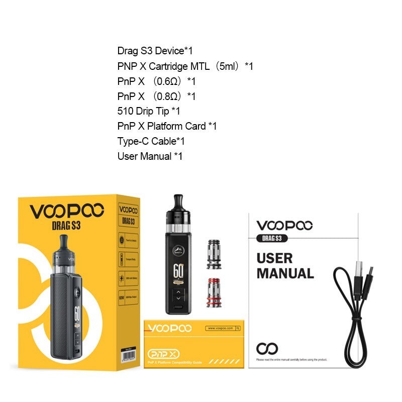 voopoo drag s3 package