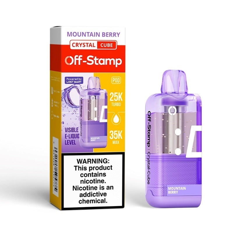 off-stamp x cube crystal cube 35k pod mountain berry