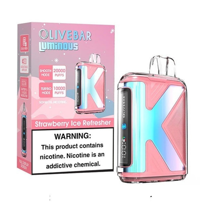 olive bar luminous 20k strawberry ice refresher