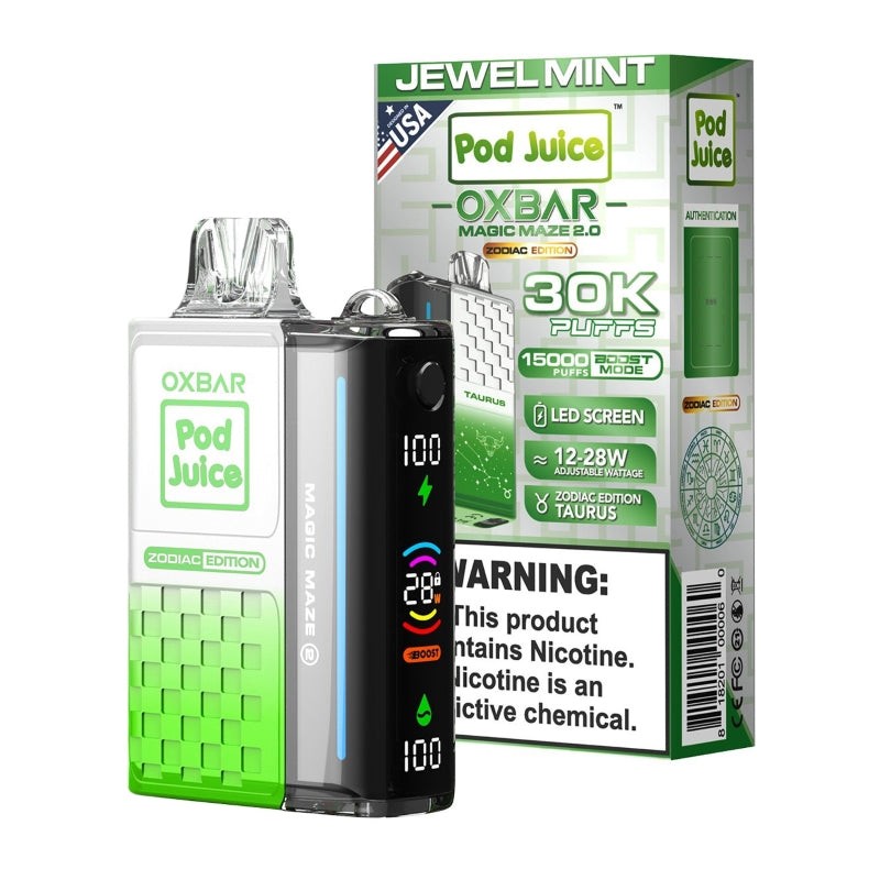 jewel mint oxbar magic maze 2 pod juice 30k