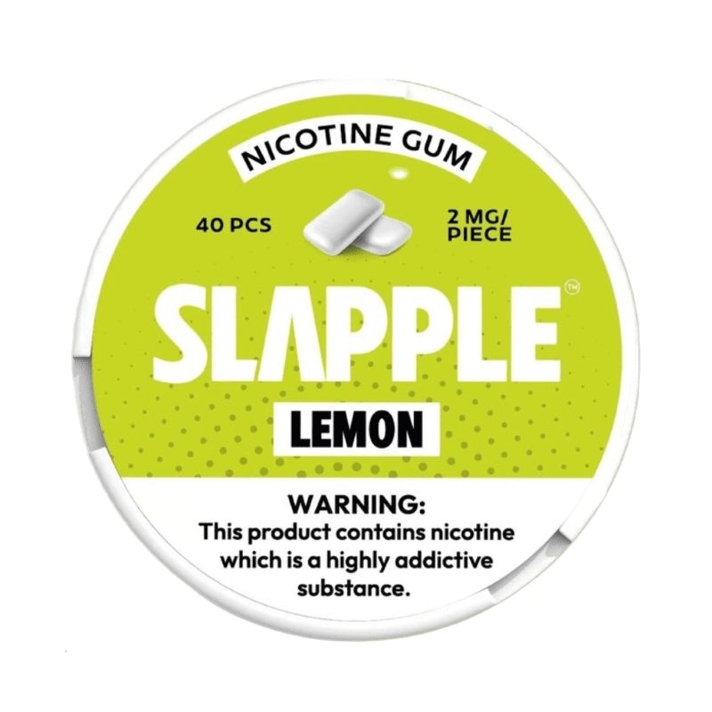 slapple nicotine gum lemon