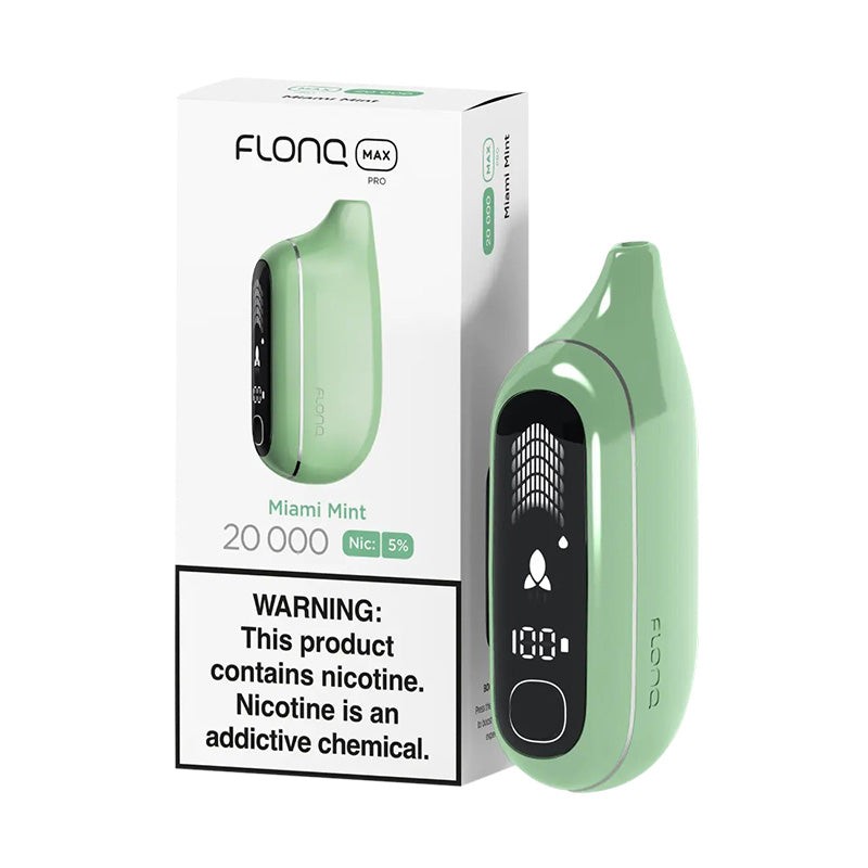 flonq max pro 20k nicotine free miami mint