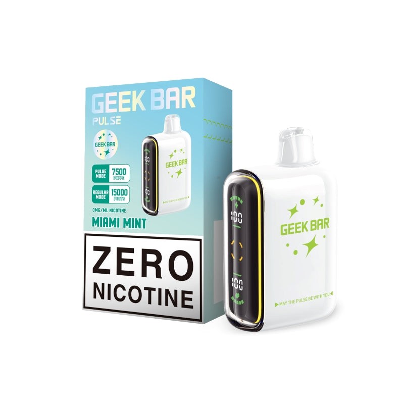 geek bar pulse zero nicotine miami mint