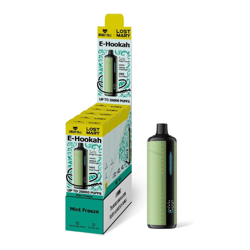 mint freeze lost mary x urban tale e hookah 26000