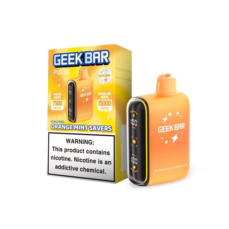 orange mint savers geek bar pulse 15k savers edition