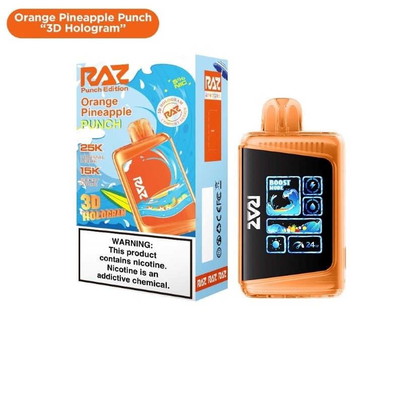 orange pineapple punch raz ltx 25k 3d hologram punch edition