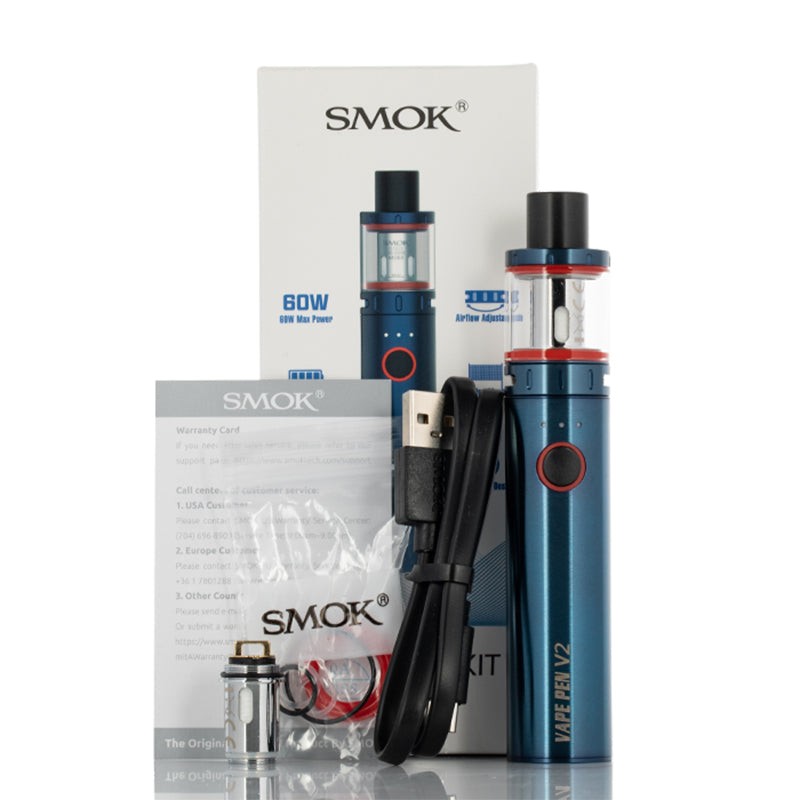smok vape pen v2 kit package