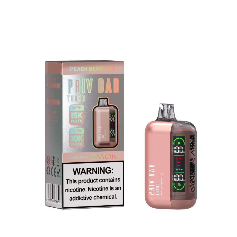 peach berry ice smok priv bar turbo 15000