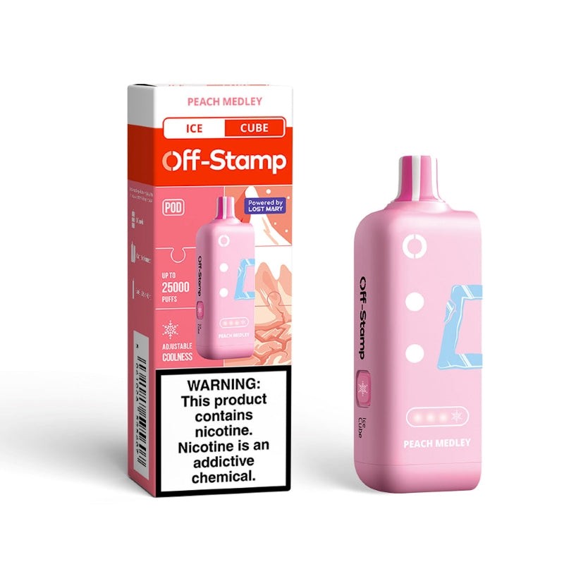 peach medley off-stamp x cube ice cube 25k