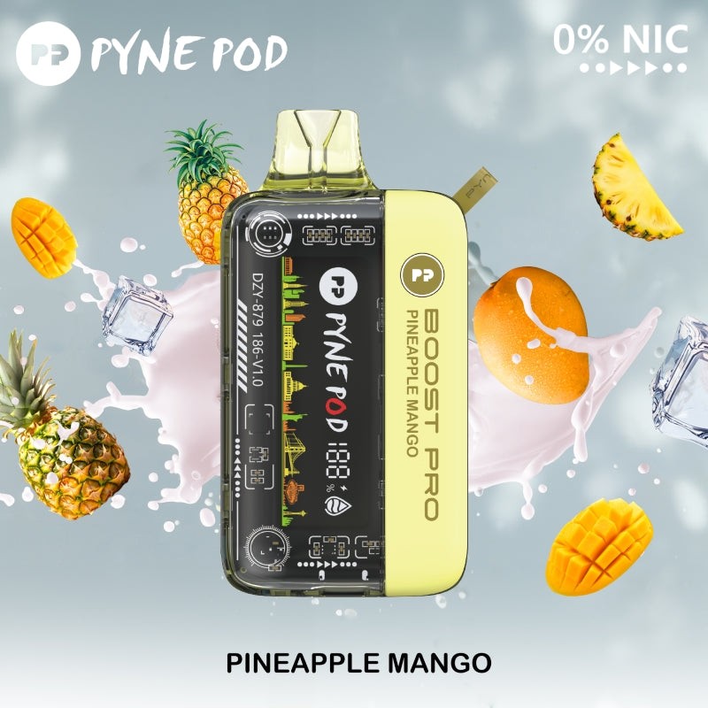 pyne pod boost pro 20k zero nicotine pineapple mango