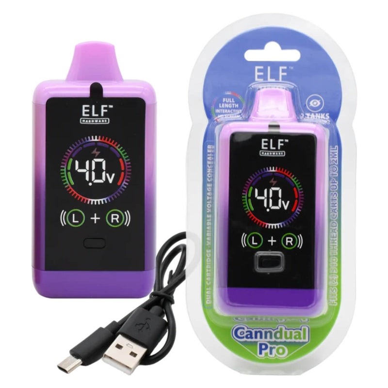 pink purple elf canndual pro 510 thread battery