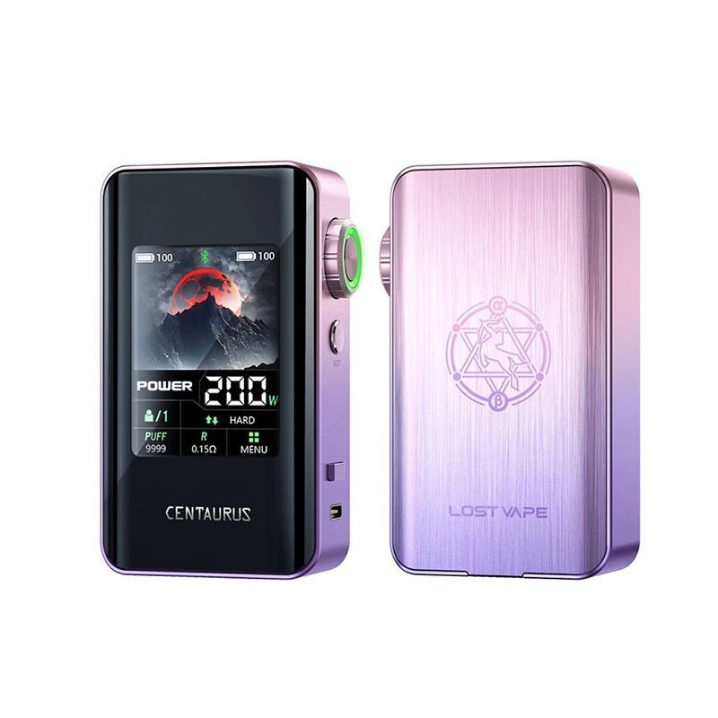 lost vape centaurus bt200 box mod pink purple