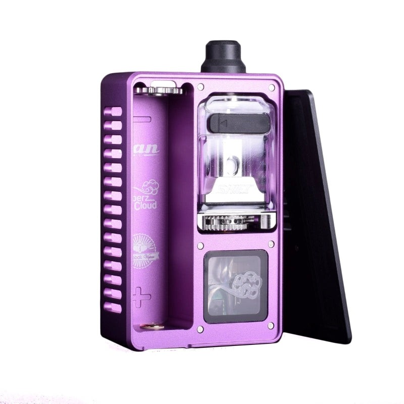 plum purple vaperz cloud x gerobak san aio dna80c