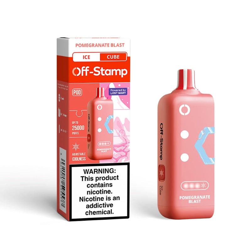 pomegranate blast off-stamp x cube ice cube 25k