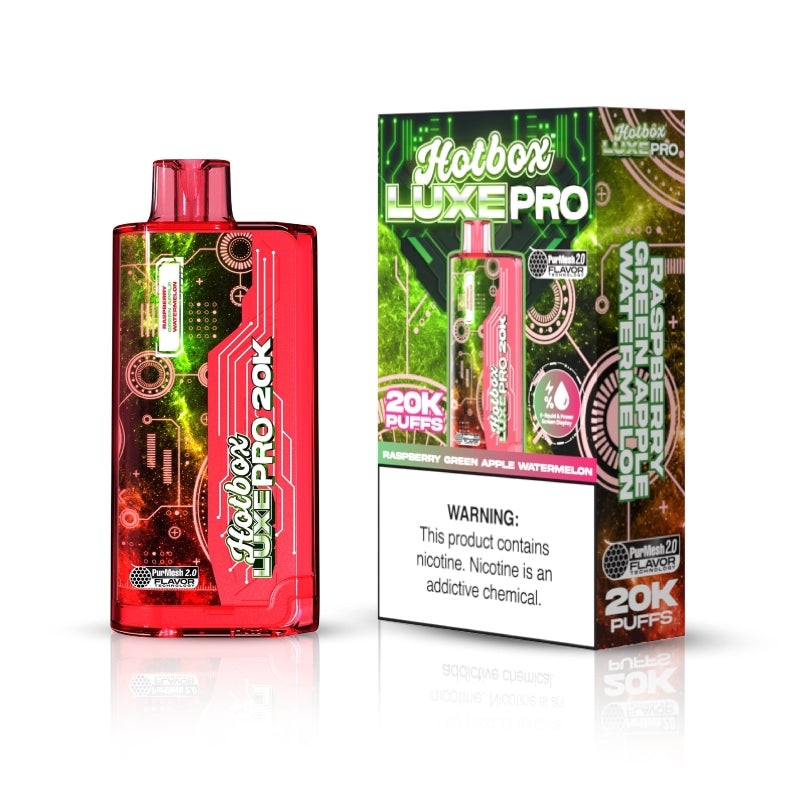 raspberry green apple hotbox luxe pro 20k