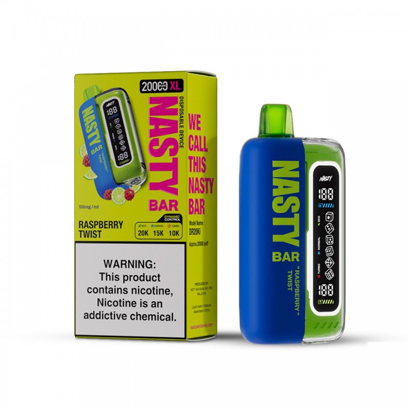 raspberry twist nasty bar xl 20000
