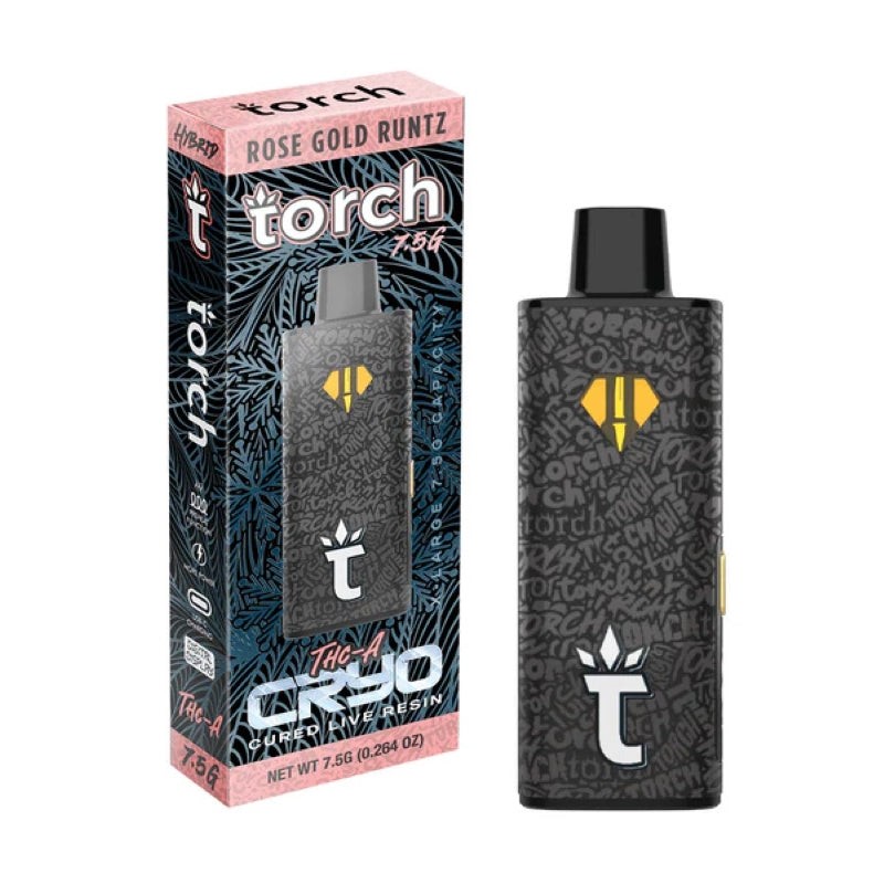 torch cryo thc a cured live resin rose gold runtz