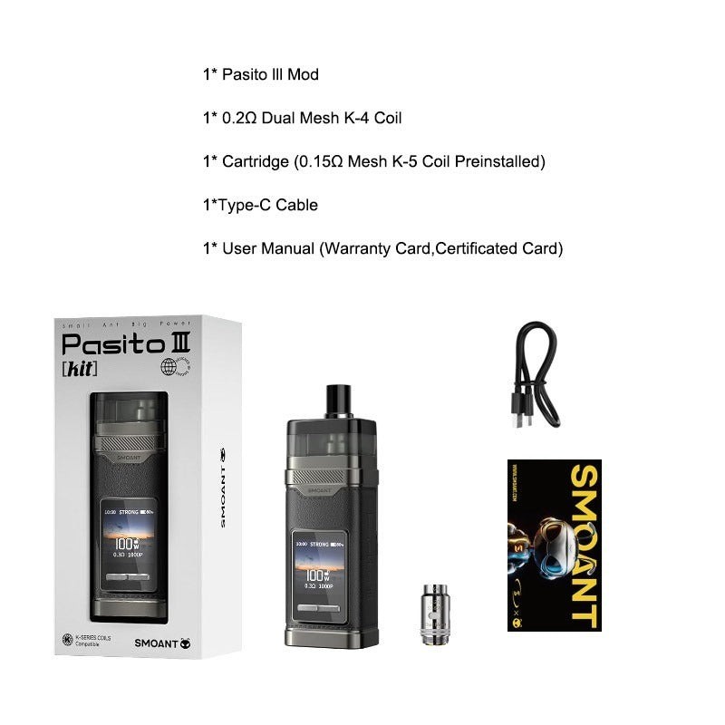 smoant pasito 3 package
