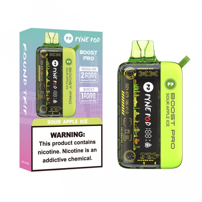 sour apple ice pyne pod boost pro 20000