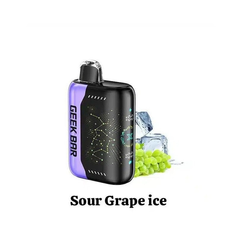 sour grape ice geek bar pulse x 25k