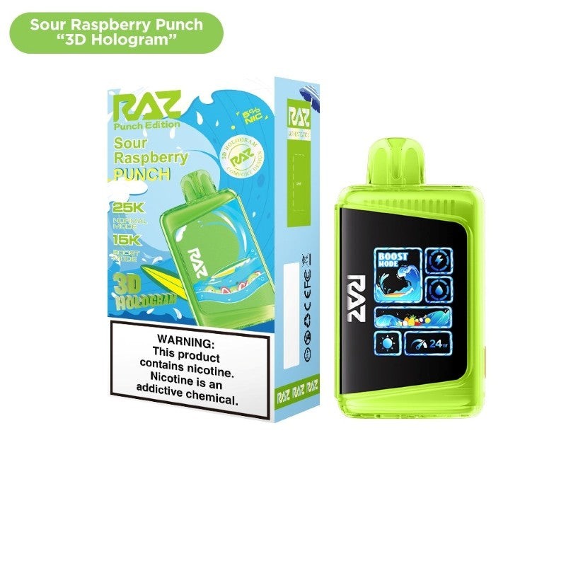 sour raspberry punch raz ltx 25k 3d hologram punch edition