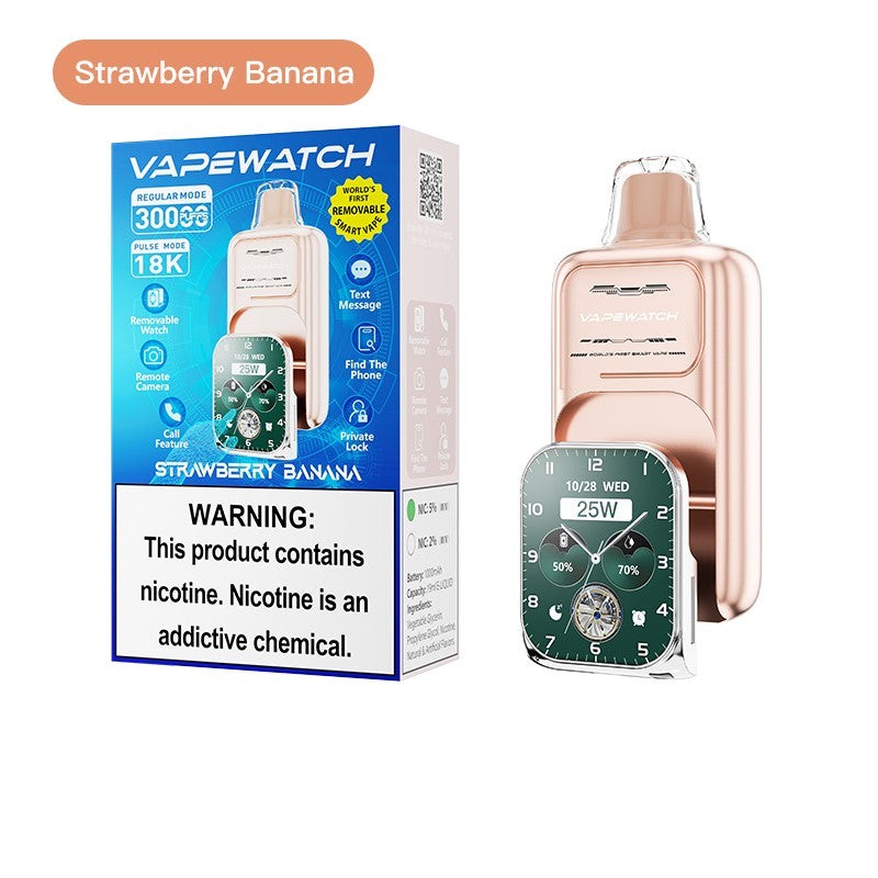 strawberry banana jnr vapewatch removable 30k