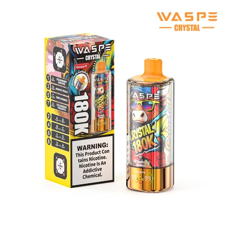 strawberry banana mango peach waspe crystal 8 in 1