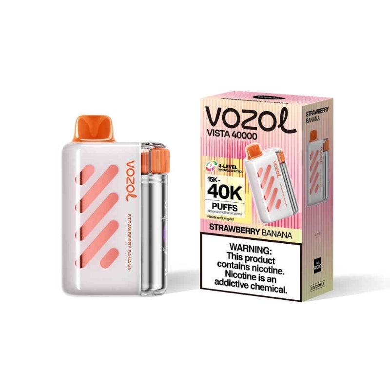 strawberry banana vozol vista 40000 vape